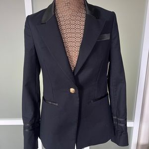 NWT JUICY COUTURE PITCH BLACK ADDISON JACKET BLAZER SZ 4